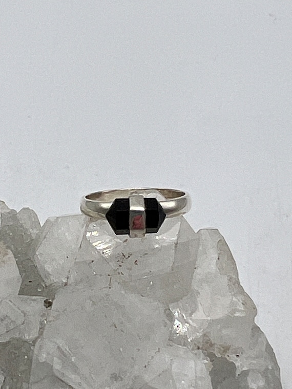 Black Tourmaline Point Ring, Size 6 Black Tourmaline Point Ring, Size 6