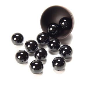 Natural Black Tourmaline Gemstone Grade AA Round 15MM 16MM 17MM 18MM 19MM 20MM Loose Beads 6 Beads (D678)