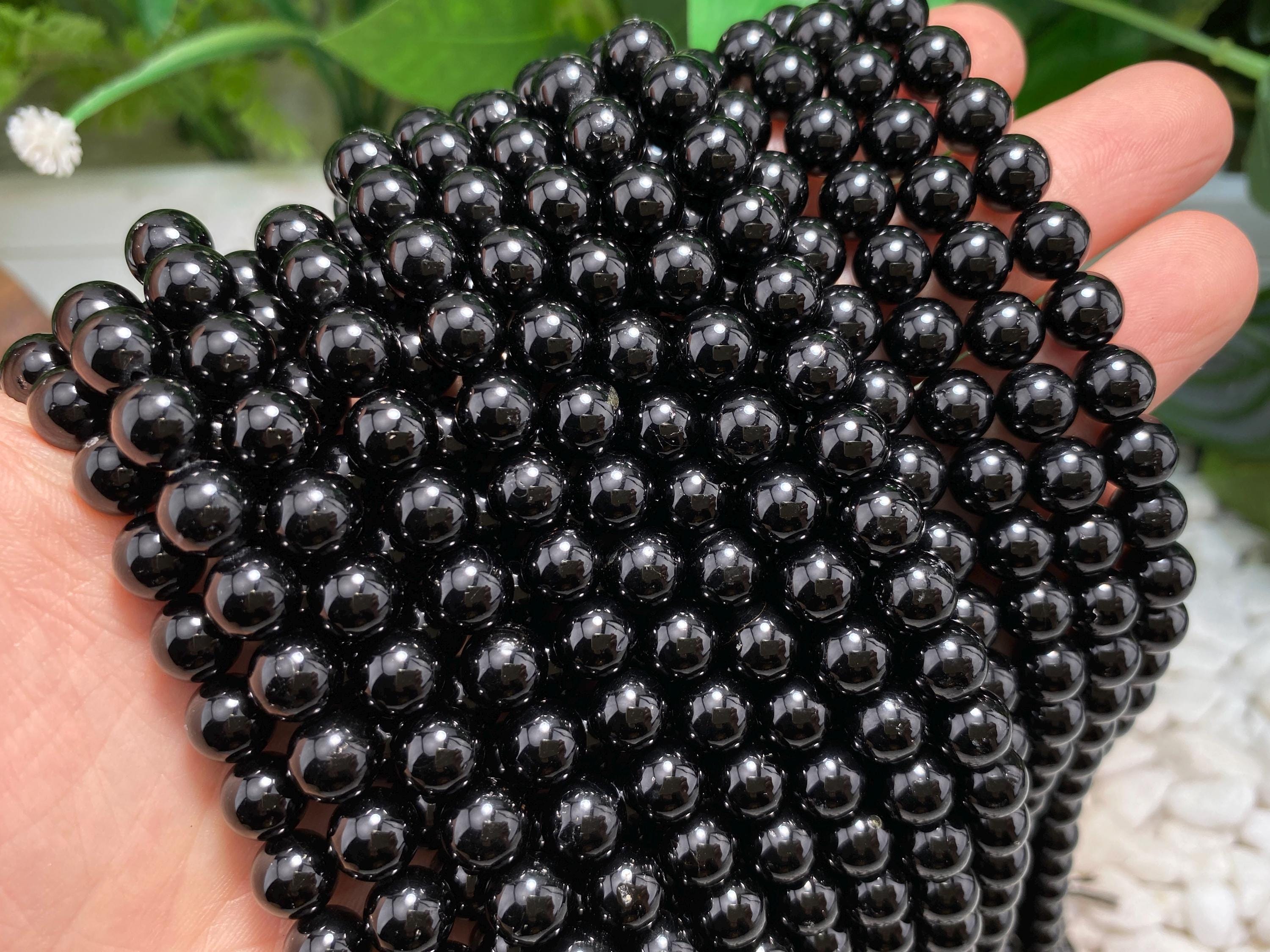 Natural Black Tourmaline Smooth Round Beads Loose Gemstone Crystal For Jewelry Making 4mm 6mm 8mm 10mm 12mm 16mm Semi Precious Stone Beads. Natural Black Tourmaline Smooth Round Beads Loose Gemstone Crystal For Jewelry Making 4mm 6mm 8mm 10mm 12mm 16mm Semi Precious Stone Beads.