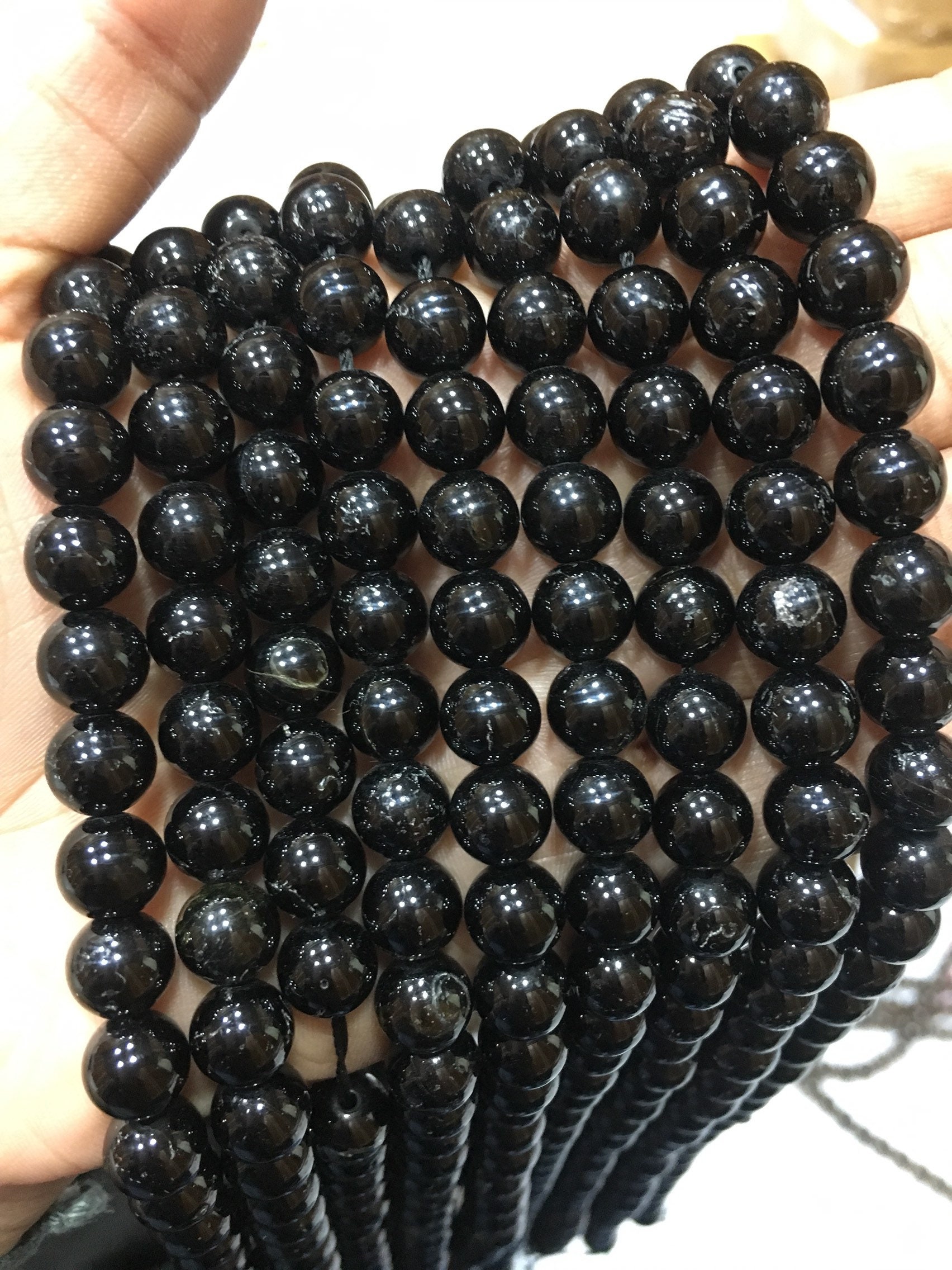New Brand- 15 Inches Aaa Genuine Black Tourmaline Smooth Round Gemstone Beads 8mm Genuine Black Round Beads ,tourmaline Beads, Jewelry Bead New Brand- 15 Inches Aaa Genuine Black Tourmaline Smooth Round Gemstone Beads 8mm Genuine Black Round Beads ,tourmaline Beads, Jewelry Bead