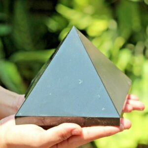 100MM MASSIVE Black Tourmaline Pyramid: Healing Chakra Stone, Home Decorative