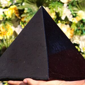 250MM Black Tourmaline Pyramid: Energy Healing Crystal, Spiritual Decor 250MM Black Tourmaline Pyramid: Energy Healing Crystal, Spiritual Decor