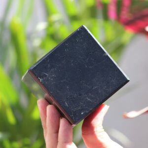 70MM Black Tourmaline Cube Crystal Power Cube Healing Chakra Balancing Meditation Stone Decorative