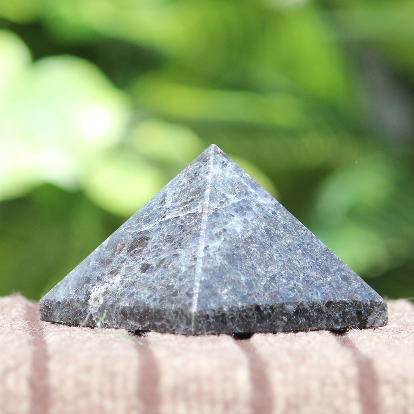 95mm Black Tourmaline Pyramid | Healing Charged Crystal Power | Physical Meditation Stone | Pyramid