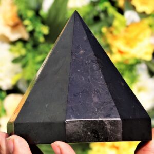 Black Tourmaline Crystal Pyramid: 100MM Schorl Hexagon, Energy Healing Decor Black Tourmaline Crystal Pyramid: 100MM Schorl Hexagon, Energy Healing Decor