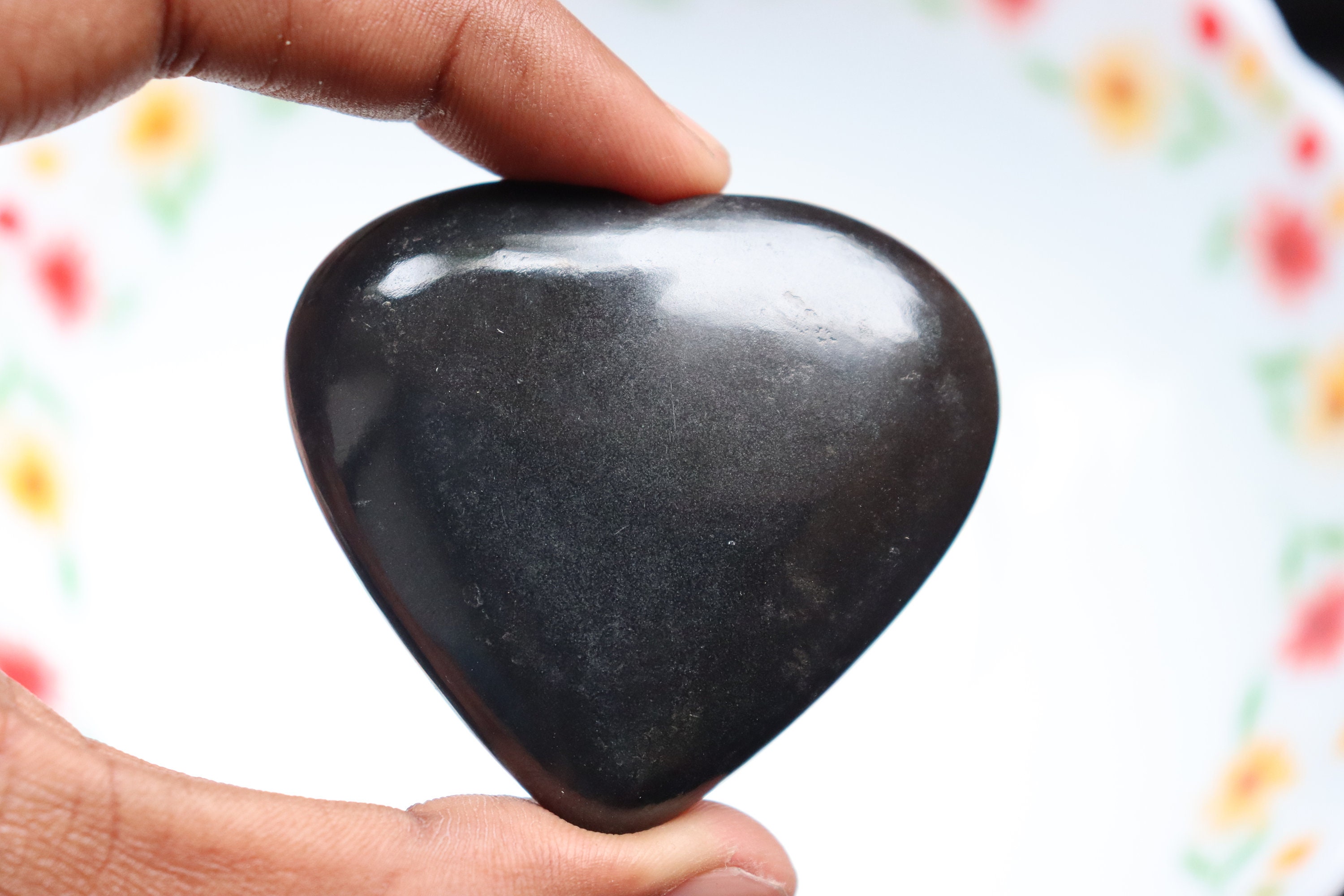 Black Tourmaline Heart Stone, Black Tourmaline Crystal, Black Tourmaline Heart Stone, Protection Crystal, Healing Stone, Christmas Gift