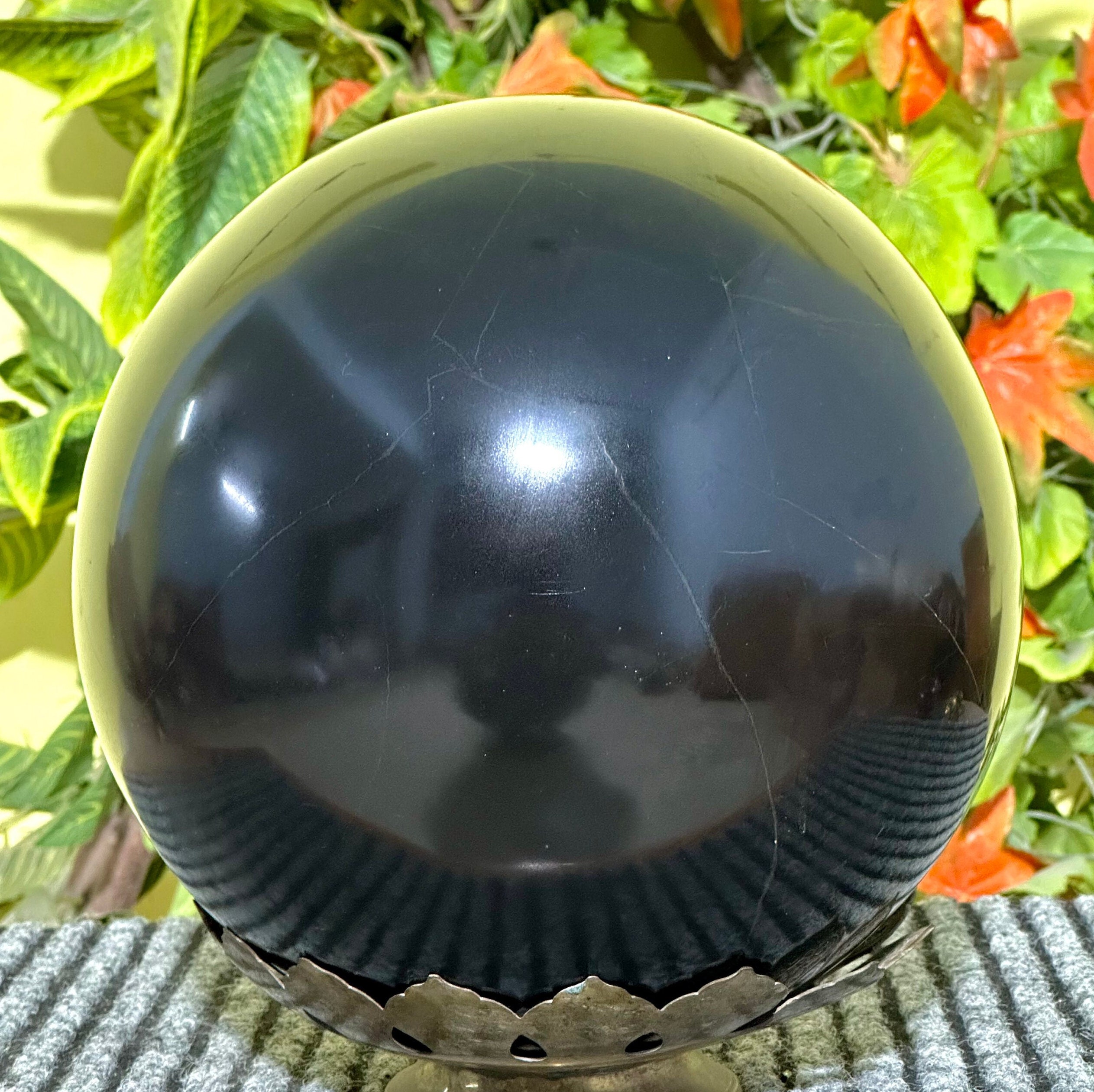 Massive 255mm Black Tourmaline Sphere: Schorl Crystal Ball | Healing Stone | Home Decor Massive 255mm Black Tourmaline Sphere: Schorl Crystal Ball | Healing Stone | Home Decor
