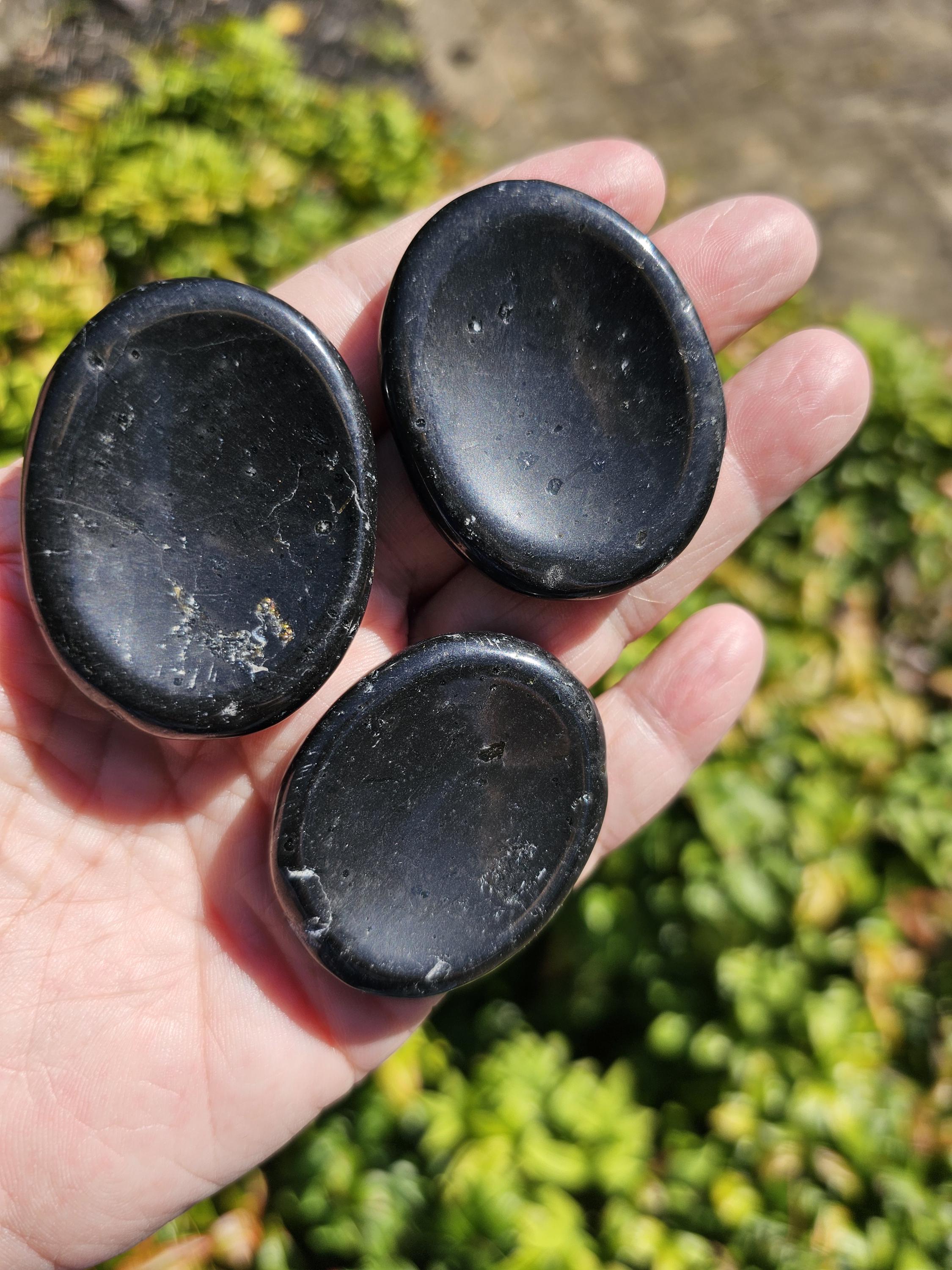 Large Black Tourmaline Worry Stones, Black Tourmaline Pocket Stone, Protection Stone, Tourmaline Palm Stone, Grounding Crystal, Emf Blocking Large Black Tourmaline Worry Stones, Black Tourmaline Pocket Stone, Protection Stone, Tourmaline Palm Stone, Grounding Crystal, Emf Blocking