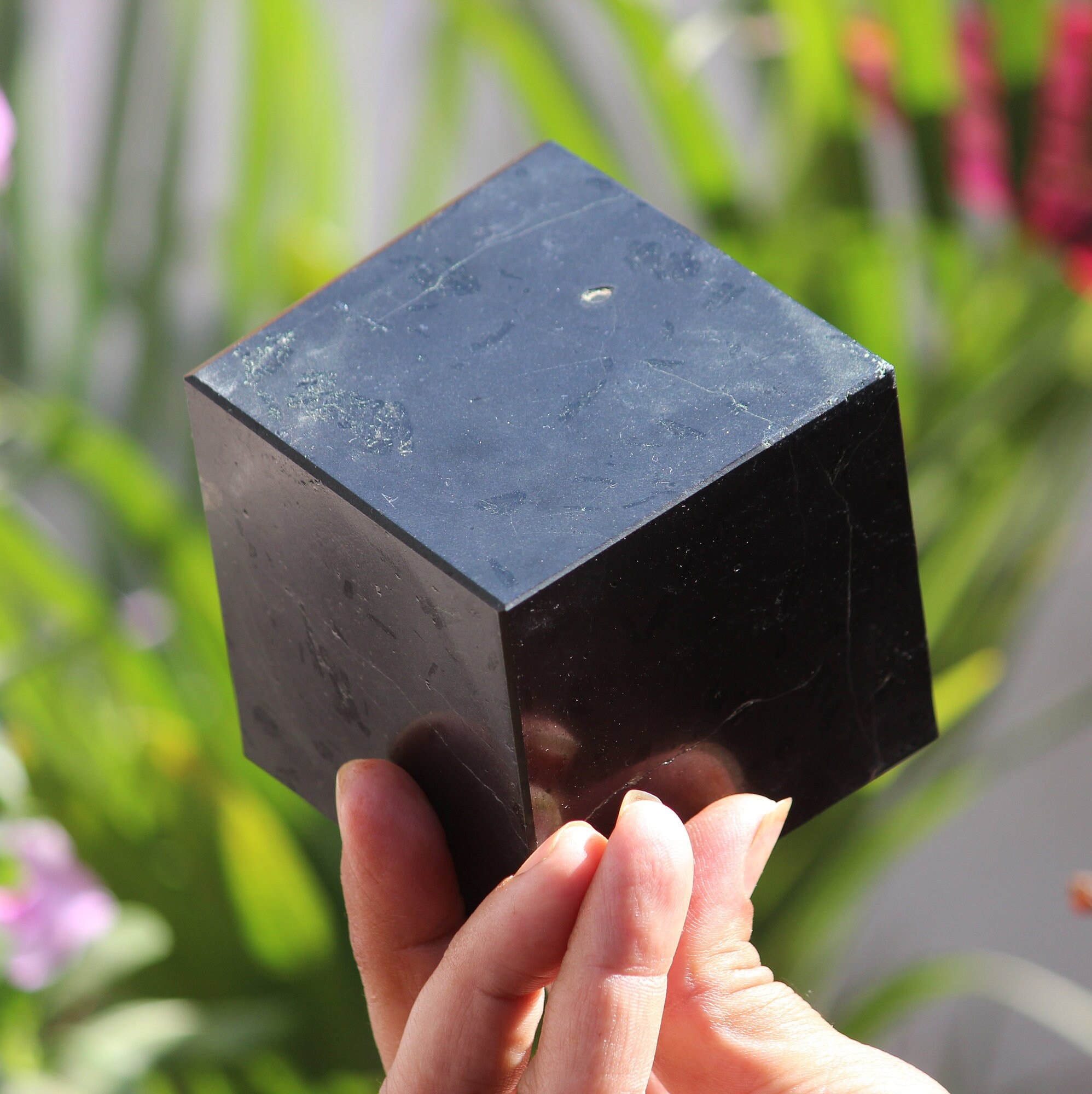 Natural Black Tourmaline Cube: Reiki Stone | Chakra Stone | Healing Stone Natural Black Tourmaline Cube: Reiki Stone | Chakra Stone | Healing Stone