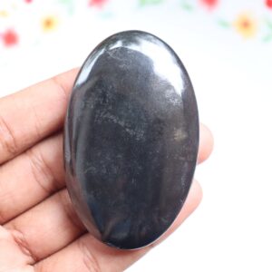 Black Tourmaline Palmstome Stone, Black Tourmaline Crystal, Black Tourmaline Palmstone, Protection Crystal, Healing Stone, Christmas Gift
