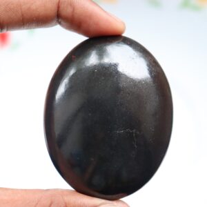 Black Tourmaline Palmstome Stone, Black Tourmaline Crystal, Black Tourmaline Palmstone, Protection Crystal, Healing Stone, Christmas Gift