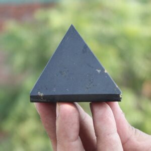 Black Tourmaline Pyramid Set: Reiki Healing Crystals, Protection Stones (48MM)