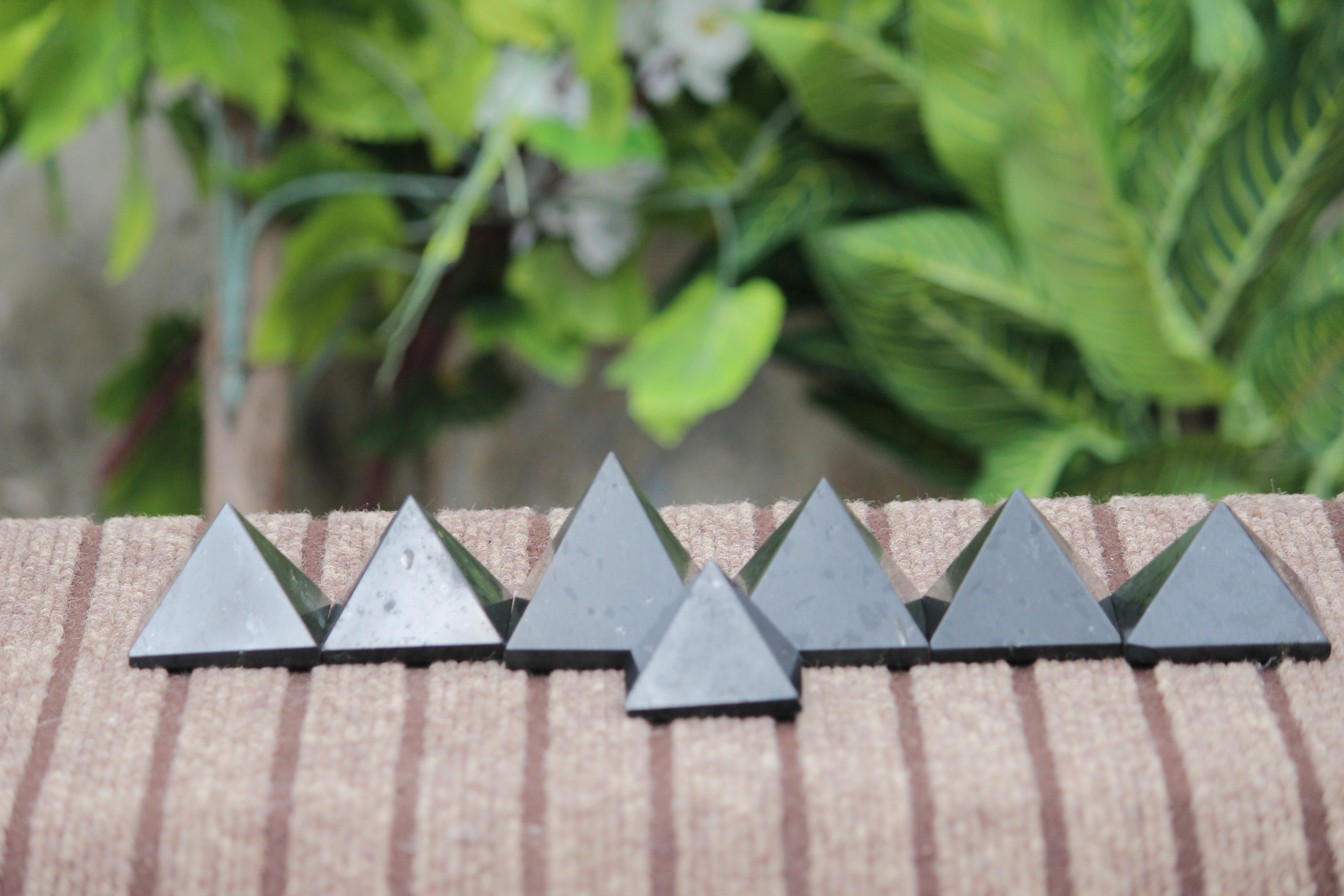 Black Tourmaline Pyramid Set: Healing Crystal Meditation Stones Black Tourmaline Pyramid Set: Healing Crystal Meditation Stones