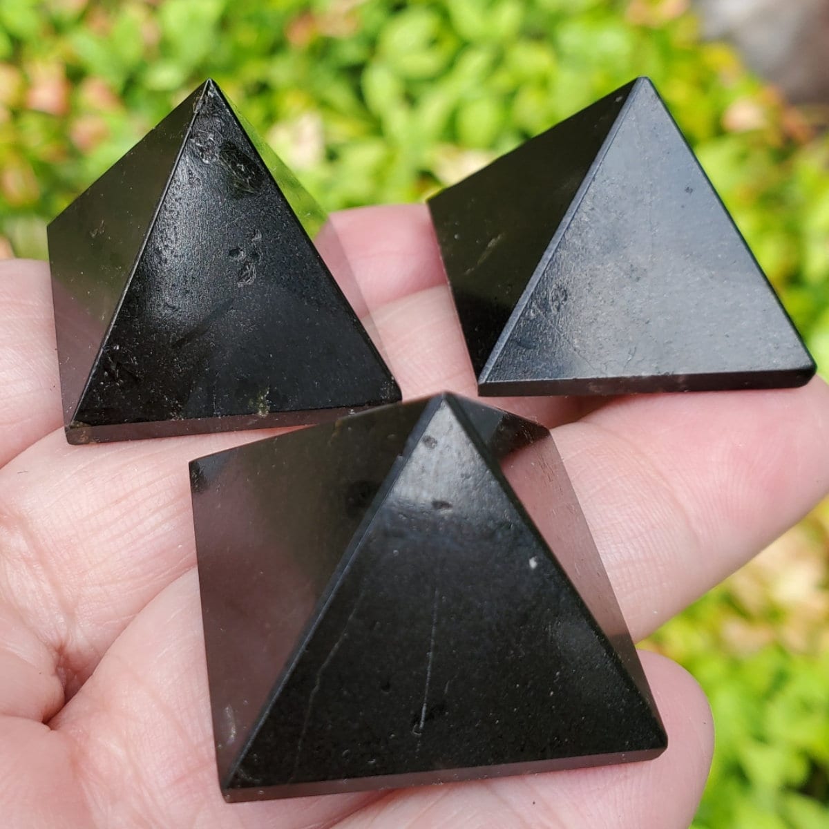 Black Tourmaline - Small Pyramids - Crystal Pyramid - Tourmaline Pyramid - Black Pyramid - Healing Pyramid - Grounding Stone - Healing Stone Black Tourmaline - Small Pyramids - Crystal Pyramid - Tourmaline Pyramid - Black Pyramid - Healing Pyramid - Grounding Stone - Healing Stone
