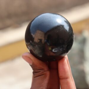 Black Tourmaline Sphere Stone, Black Tourmaline Crystal, Black Tourmaline Sphere, Protection Crystal, Healing Stone, Christmas Gift