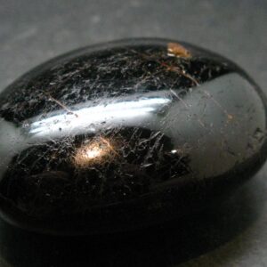 Fine Black Tourmaline Tumbled Stone From Namibia - 2.3"