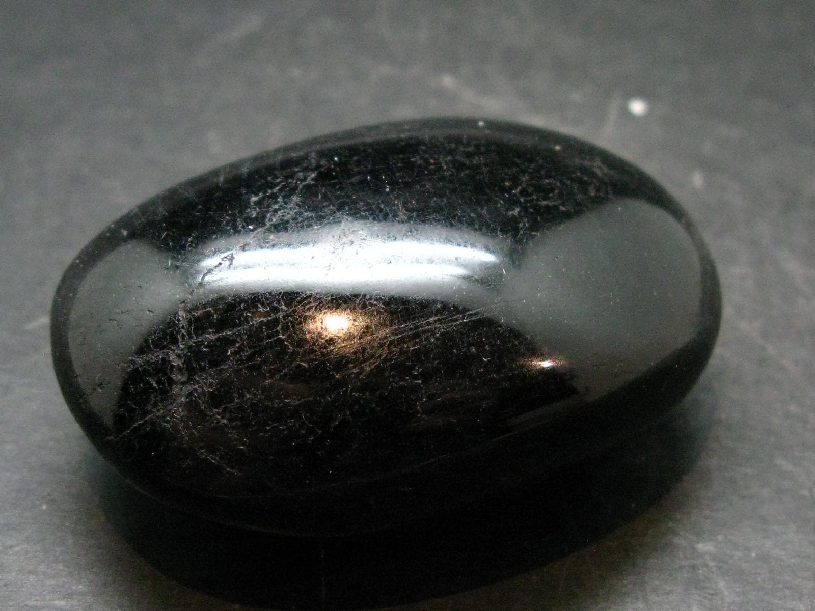 Fine Black Tourmaline Tumbled Stone From Namibia - 2.3"