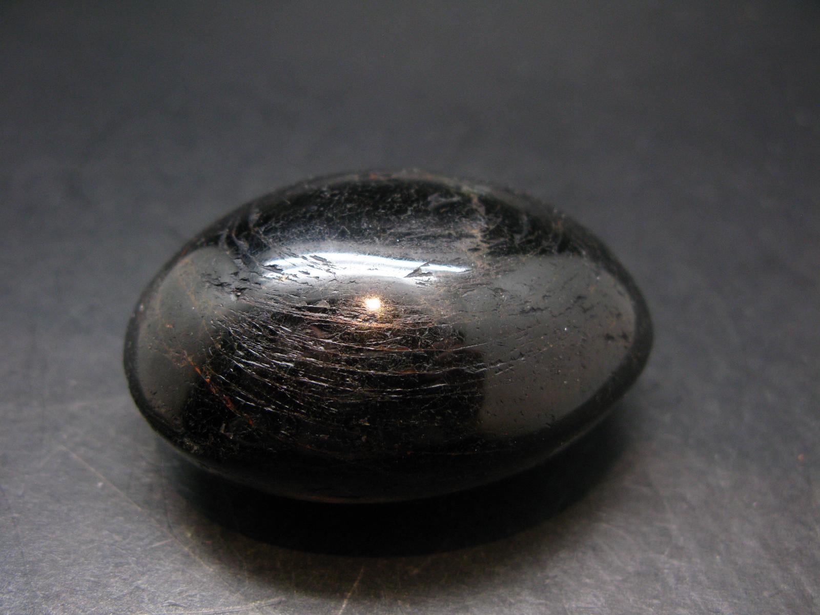 Fine Black Tourmaline Tumbled Stone From Namibia - 2.3"