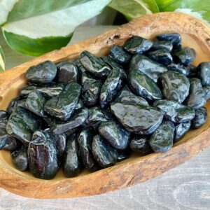 Black Tourmaline Tumbled Stone , Gemstone Crystal