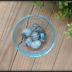 Tumbled Black Tourmaline Quartz