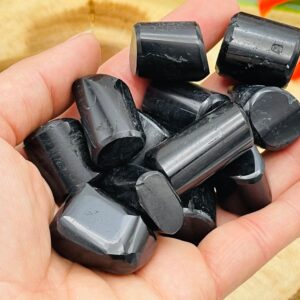 Black Tourmaline Tumbled Stone, Tourmaline Crystals, Protection