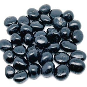 Black Tourmaline Tumbled Stone - Small Black Tourmaline Gemstone – Black Crystals - Natural stone - Black Stone - TU1108