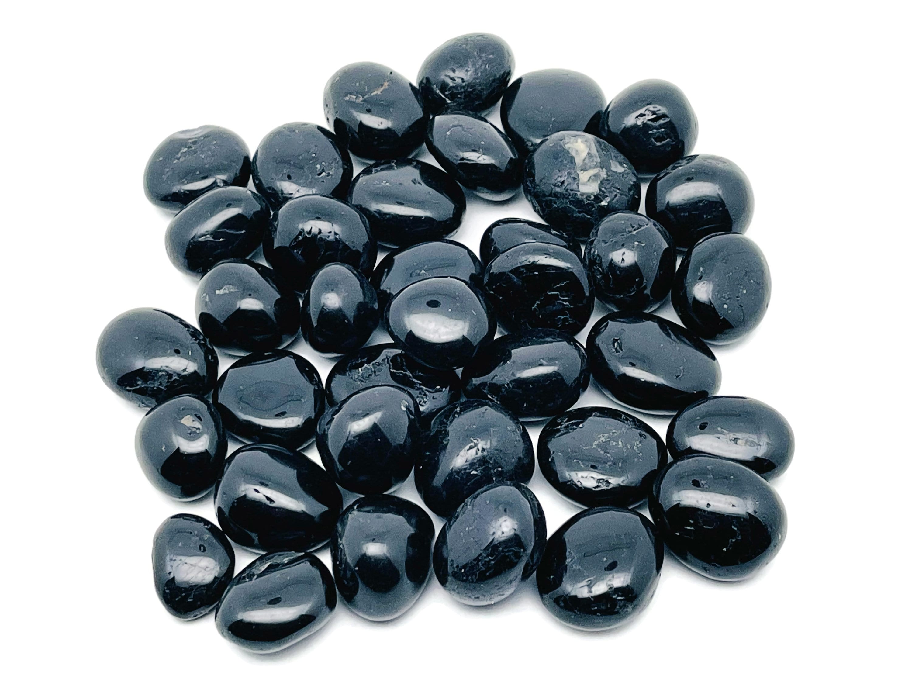 Black Tourmaline Tumbled Stone - Small Black Tourmaline Gemstone – Black Crystals - Natural Stone - Black Stone - Tu1108