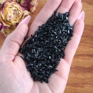 Tiny Tumbled Black Tourmaline Crystal Chips, Undrilled Gemstones in Bulk for Jewelry Making or Crystal Grids (3-8 mm)