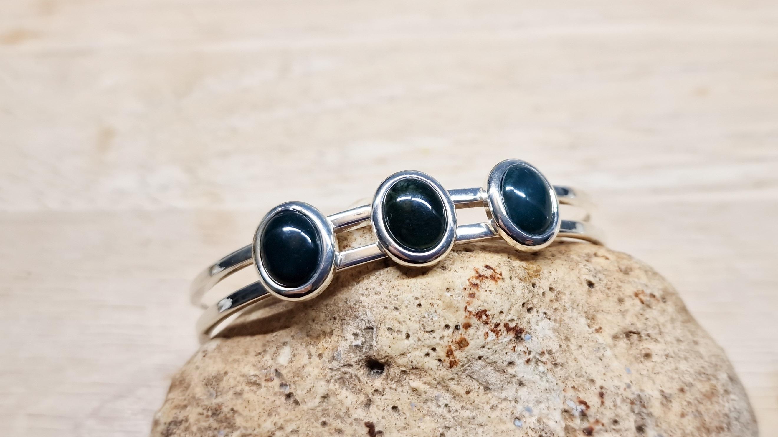 Green Bloodstone Cuff Bracelet. March Birthstone. Crystal Reiki Jewelry Uk. Silver Plated Cuff