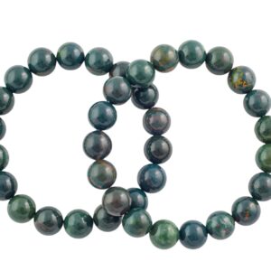 Bracelet Natural Bloodstone Bracelets 8mm Stackable Round Natural Gemstone Crystal Bracelets - Handmade Bracelet Crystal Bracelet