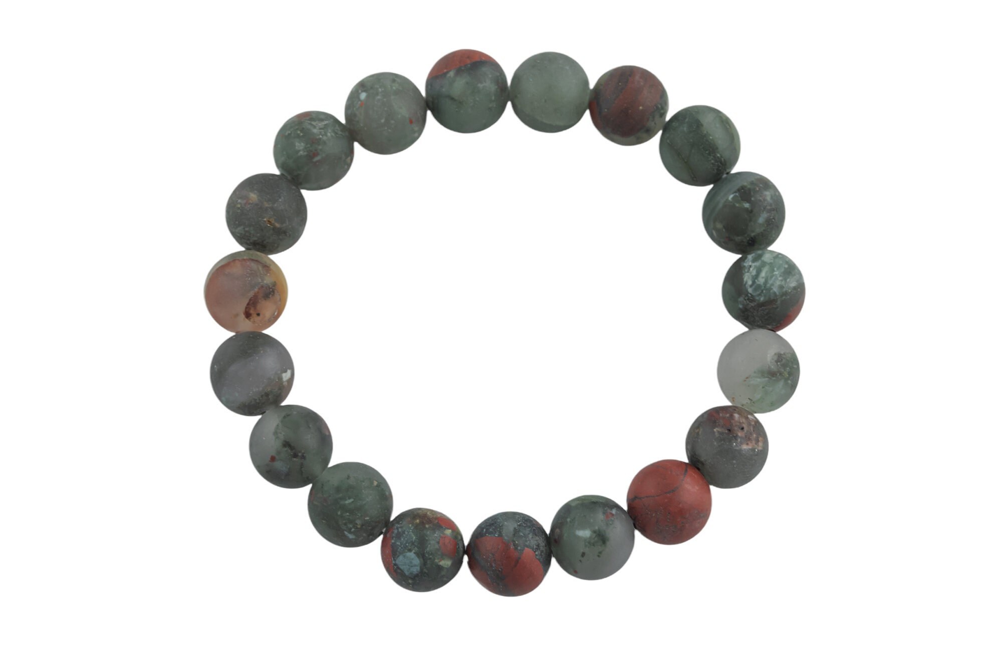 Natural Bloodstone - Bracelet Matte Round Size 10mm And 12mm- Handmade In Usa- Approx. 7-7.5" Bracelet Crystal Bracelet- Lgs Natural Bloodstone - Bracelet Matte Round Size 10mm And 12mm- Handmade In Usa- Approx. 7-7.5" Bracelet Crystal Bracelet- Lgs