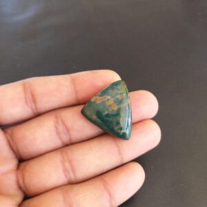 Bloodstone Cabochon: 35 Carat Fancy Gemstone, 29x24x7 mm