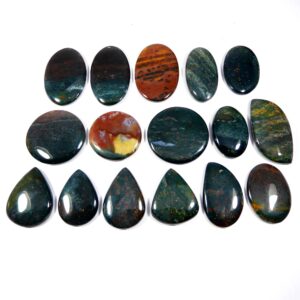 Bloodstone Cabochon. Charming~ Natural Green Red Bloodstone. Polished Bloodstone Gemstone. Mix Shape Wholesale Bloodstone For Pendant.
