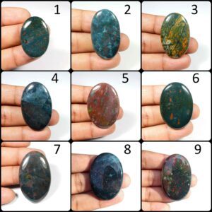 Bloodstone Gemstone. Trendy~ Green Red Bloodstone. Natural Bloodstone Cabochon. Wholesale Bloodstone For Pendant. Variation Bom-a