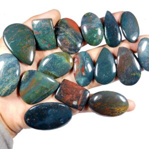 Green Red Bloodstone. Awesome~ Natural Bloodstone Cabochon. Bloodstone Gemstone. Wholesale Mix Shape Bloodstone Loose For Jewelry.