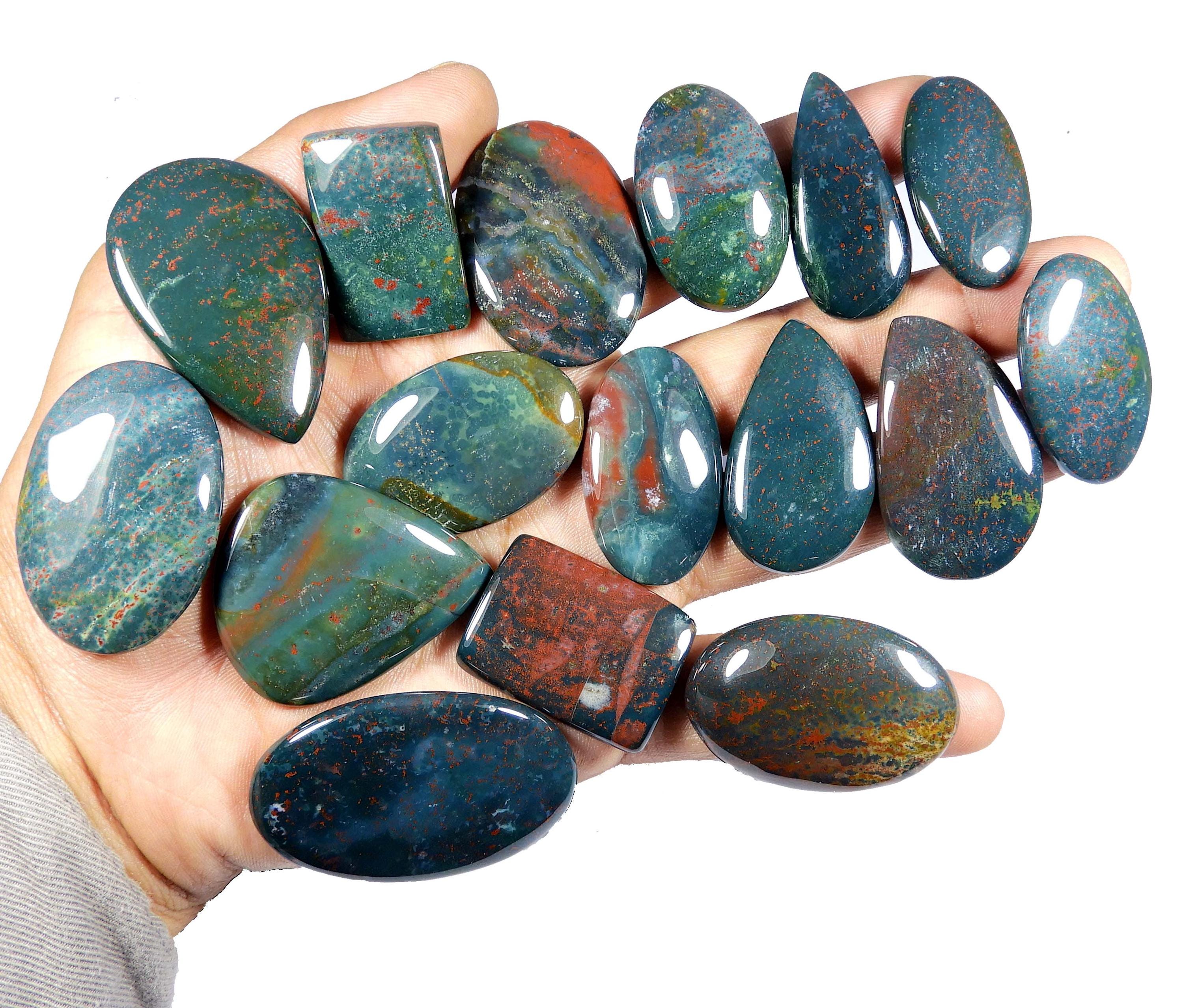 Green Red Bloodstone. Awesome~ Natural Bloodstone Cabochon. Bloodstone Gemstone. Wholesale Mix Shape Bloodstone Loose For Jewelry.