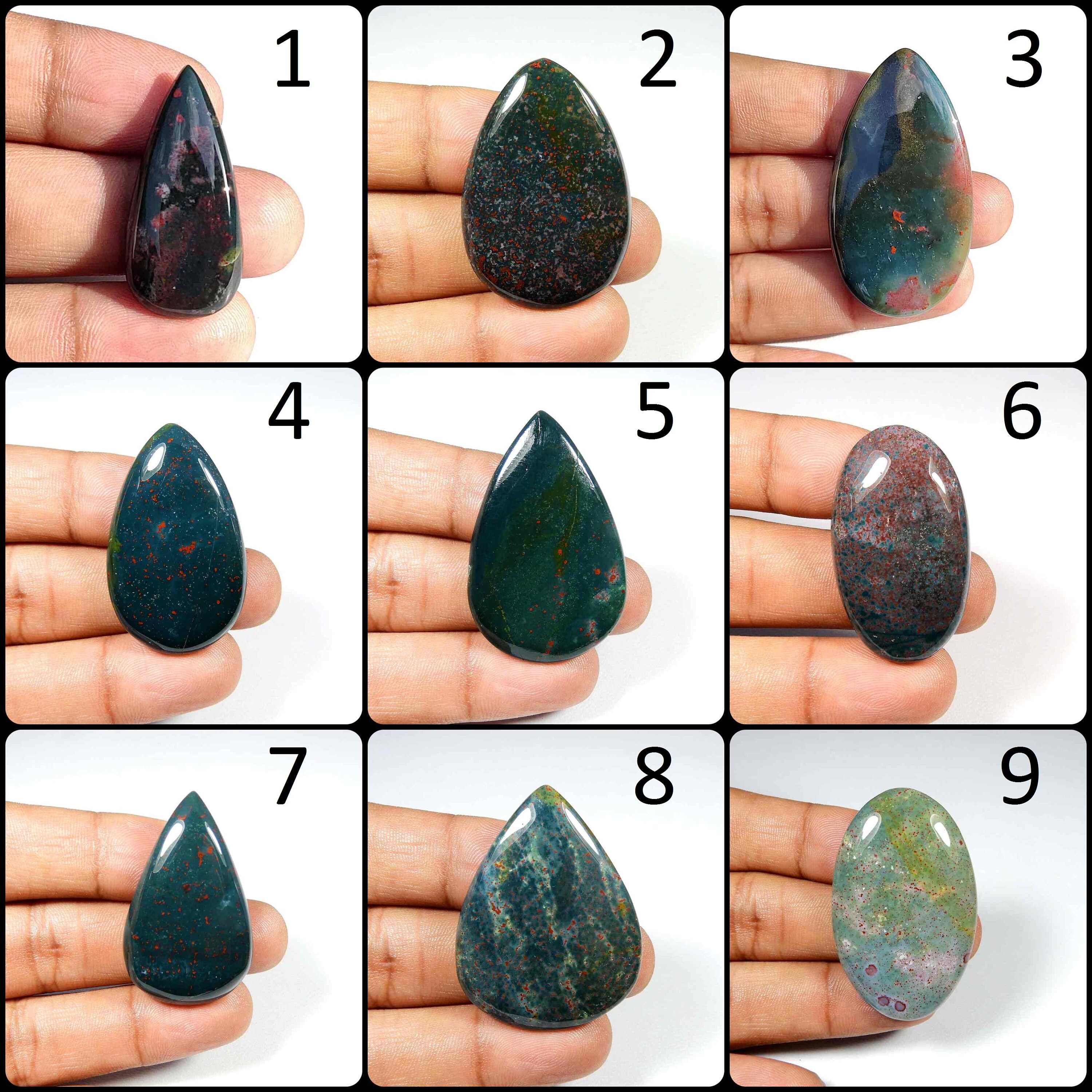 Green Red Bloodstone. Massive~ Natural Bloodstone Cabochon. Bloodstone Gemstone. Wholesale Bloodstone For Pendant. Variation Bom-c