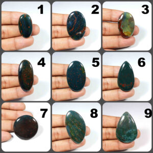 Green Red Bloodstone. Natural Bloodstone Cabochon. Designer~ Bloodstone Gemstone. Wholesale Bloodstone For Jewelry. Variation