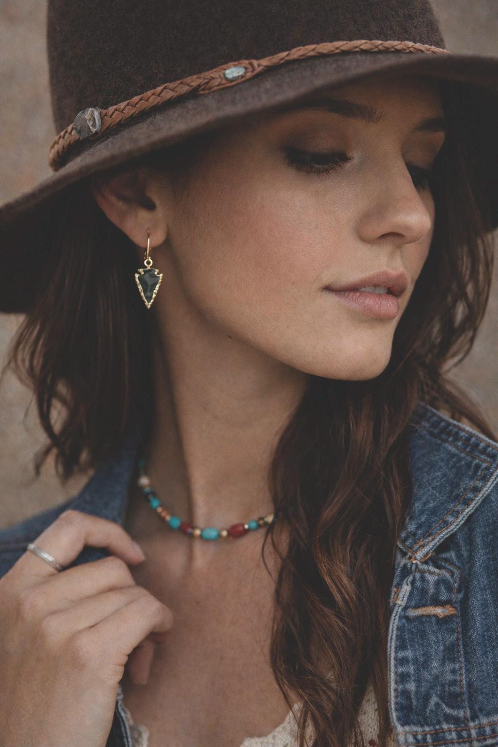 Bloodstone Arrowhead Earrings Gold, Boho Stone Earrings, Tribal Southwest Statement Jewelry Bloodstone Arrowhead Earrings Gold, Boho Stone Earrings, Tribal Southwest Statement Jewelry
