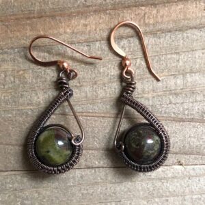 Dragon Bloodstone Earrings