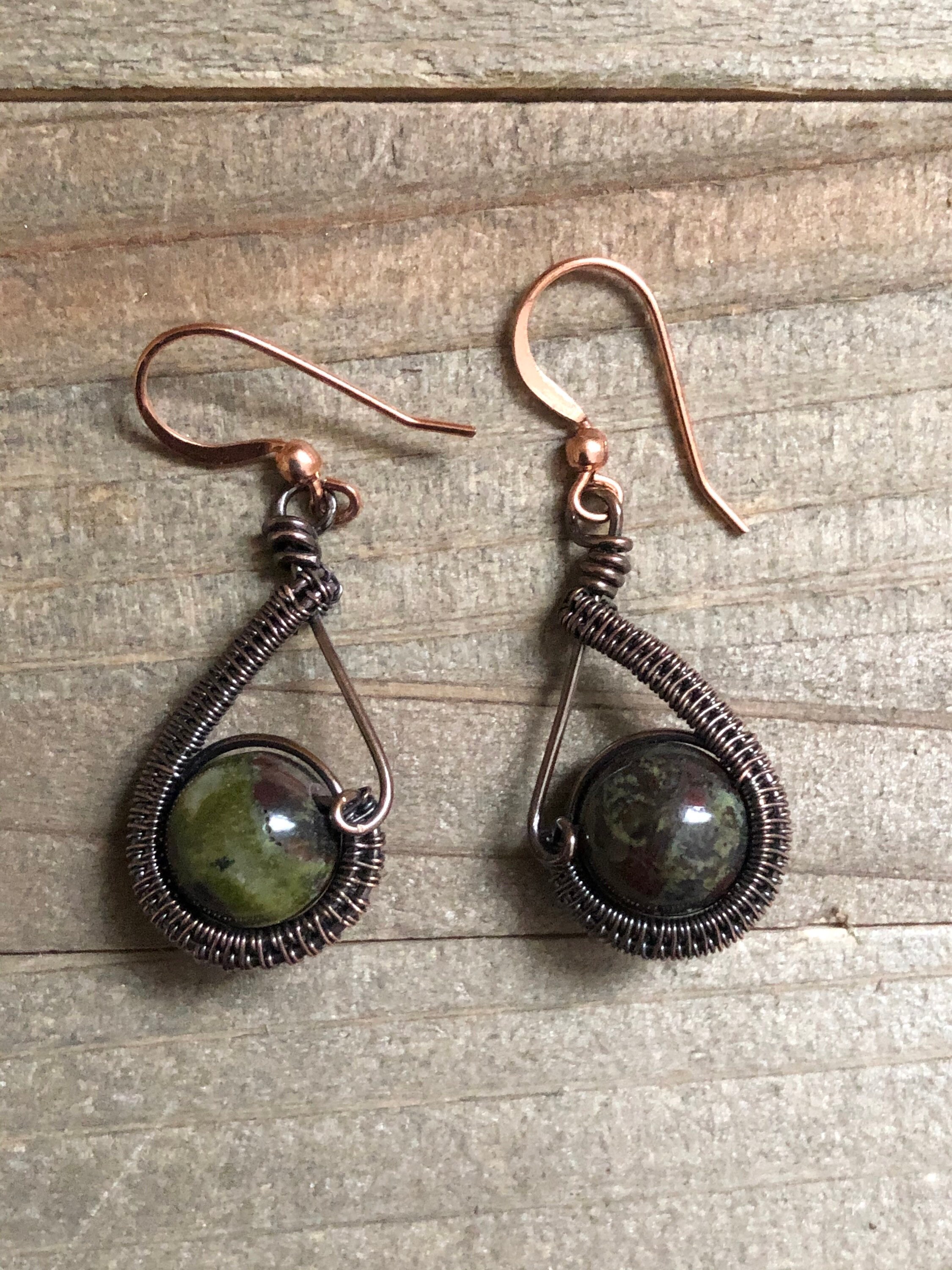 Dragon Bloodstone Earrings