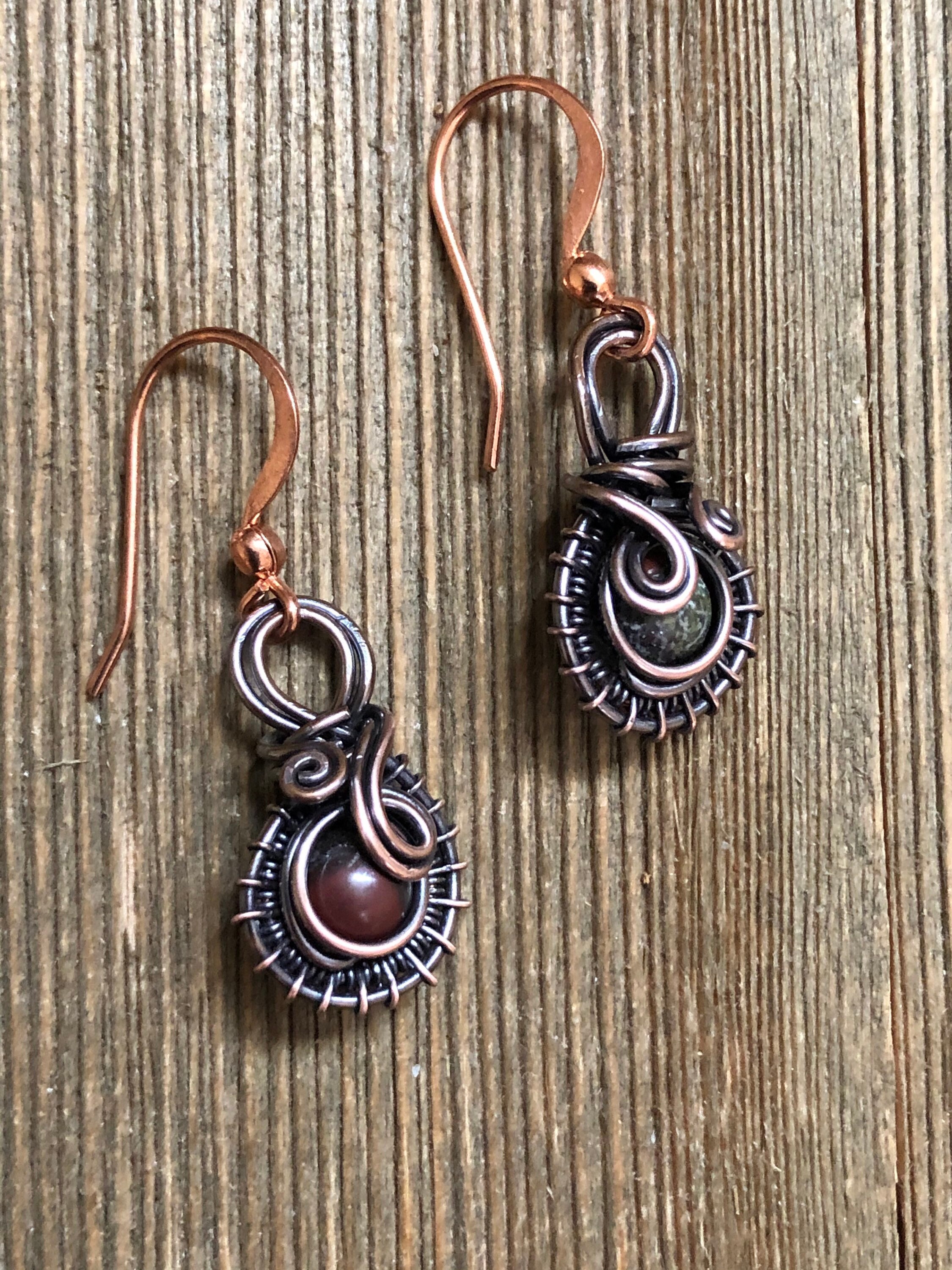 Dragon Bloodstone Earrings