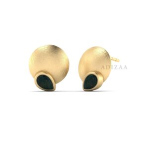 Pear Shape Bloodstone Stud Earrings, High Quality Gold Finish Earring, Wedding Gift For Her, Women Studs, Gold Filled Earrings, Gift For Her
