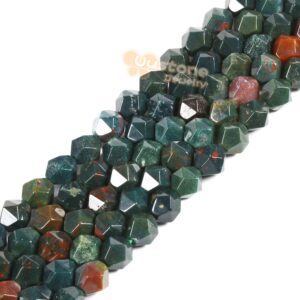 6mm Green Bloodstone Heliotroppe Gemstone Triangle Faceted Round Loose Beads Strand 15.5" Diy Jewelry Making 6mm Green Bloodstone Heliotroppe Gemstone Triangle Faceted Round Loose Beads Strand 15.5" Diy Jewelry Making