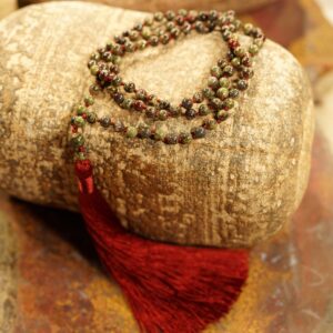 African Bloodstone Mala • Dragon's Blood Mala • Dainty Mala • Dragon Blood Mala • 108+1 • Dainty Russian Bloodstone Necklace • 4mm • 3936 African Bloodstone Mala • Dragon's Blood Mala • Dainty Mala • Dragon Blood Mala • 108+1 • Dainty Russian Bloodstone Necklace • 4mm • 3936