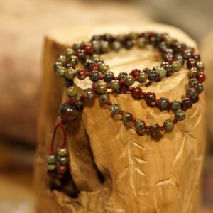 Dragon's Blood Mala • African Bloodstone Mala • Dragon's Blood Necklace • Dainty Mala • Bloodstone Mala Necklace • 4mm • 108+1 • 3017 Dragon's Blood Mala • African Bloodstone Mala • Dragon's Blood Necklace • Dainty Mala • Bloodstone Mala Necklace • 4mm • 108+1 • 3017