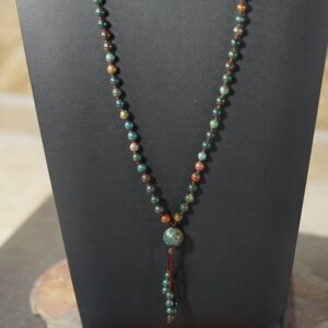 Bloodstone Mala Necklace • Emotional Intelligence • Help With Anger • Diffuse Anger • Temper • Coping Mechanism • 4mm • 6mm • 8mm • 4876a Bloodstone Mala Necklace • Emotional Intelligence • Help With Anger • Diffuse Anger • Temper • Coping Mechanism • 4mm • 6mm • 8mm • 4876a