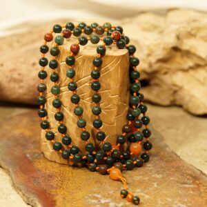 Bloodstone Mala • Hand-knotted Mala • Bloodstone Mala Beads 108 • 8mm • Mala Purification • 108+3 • Mala Strength • Spiritual Warrior • 3593 Bloodstone Mala • Hand-knotted Mala • Bloodstone Mala Beads 108 • 8mm • Mala Purification • 108+3 • Mala Strength • Spiritual Warrior • 3593