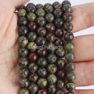 4/6/8/10/12mm Green Dragon Blood Stone, Mixed Color Beads, Wholesale Loose Beads, Diy Jewelry Making, Beading Supplies--15inches---stn00438 4/6/8/10/12mm Green Dragon Blood Stone, Mixed Color Beads, Wholesale Loose Beads, Diy Jewelry Making, Beading Supplies--15inches---stn00438