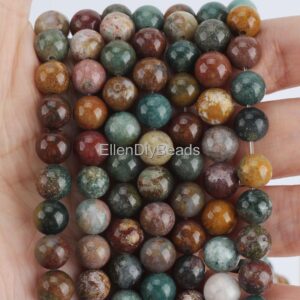 8mm Indian Bloodstone Gemstone, Mixed Color Beads, Healing Energy Gemstone, Loose Beading Supplies, Wholesale Gemstone--15inches---stn00436 8mm Indian Bloodstone Gemstone, Mixed Color Beads, Healing Energy Gemstone, Loose Beading Supplies, Wholesale Gemstone--15inches---stn00436